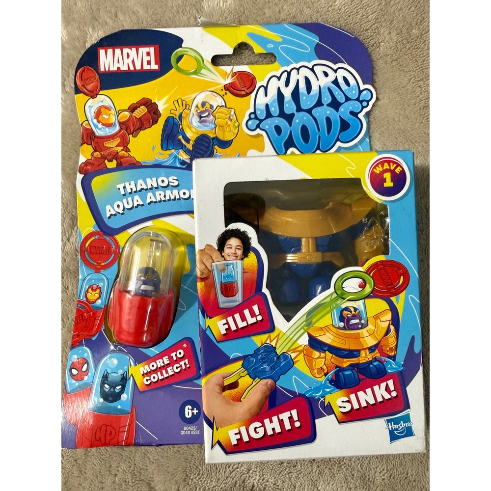 Marvel Hydro Pods Thanos Aqua Armor Wave 1 Hasbro G0423 Action Figure Set New